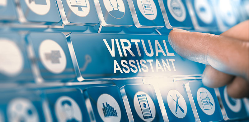 Finger auf Tasten, Virtual Assistant